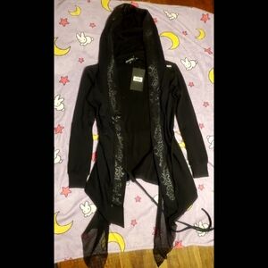 Killstar Gothic Pentagram Moon Cardigan Hot Topic Dollskill Blackcraft Cult